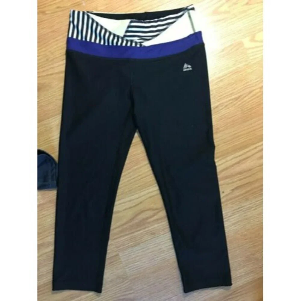 Lot of 3 Women's Activewear Workout Cropped Leggings Champion Reebok Size Small